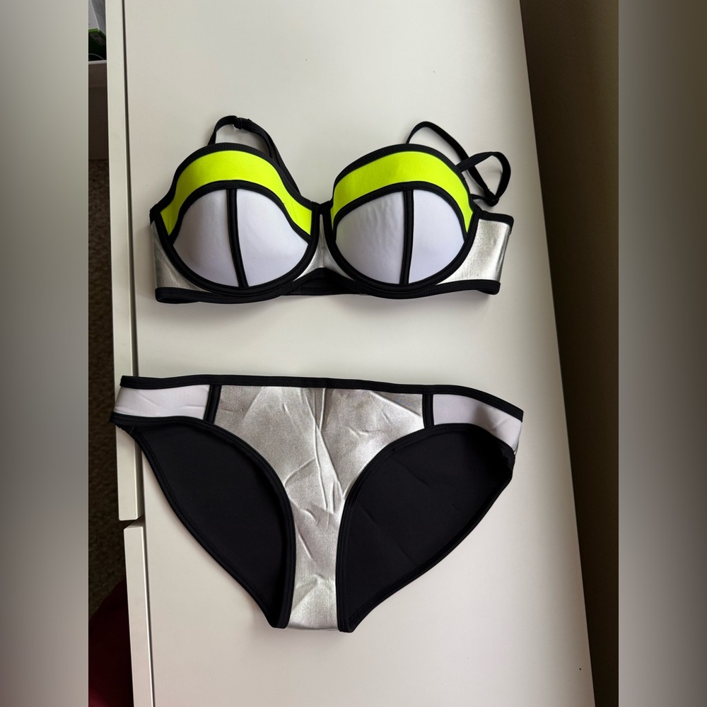Triangl Swimwear Poppy Neoprene Bathing Suit